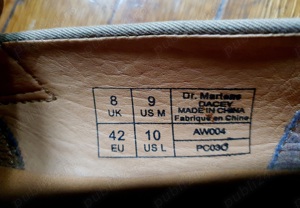 Pantofi vara Dr. Martens 42 loafers crem textil-panza interior piele demo - imagine 3