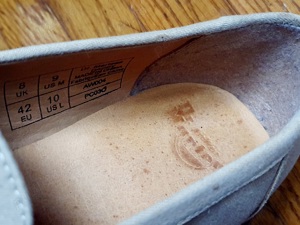 Pantofi vara Dr. Martens 42 loafers crem textil-panza interior piele demo - imagine 4