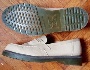 Pantofi vara Dr. Martens 42 loafers crem textil-panza interior piele demo - imagine 2