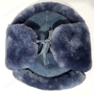 caciula ruseasca blana si piele naturala marimea 55cm sau S demo - imagine 2