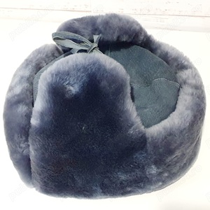 caciula ruseasca blana si piele naturala marimea 55cm sau S demo - imagine 3