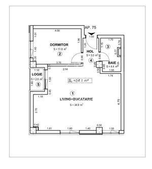 Apartament cu 2 camere open space Torontalului - imagine 6