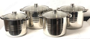 Set oale inox 8 piese, capacitati mari!