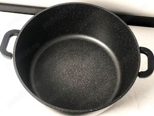 Oala cu capac sticla 24L, marmura antiaderenta. - imagine 5