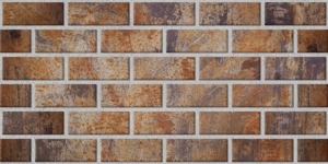 Panou decorativ din polistiren in relief colorat textura caramida, DT, dimensiune 100*50*2 cm, 0.5mp