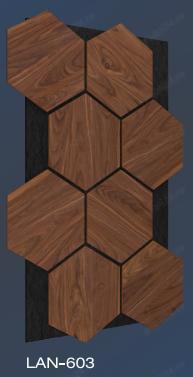 Panou acustic hexagon  MDF  - LAN 607 - 87,2 X 57,9 X 1 cm