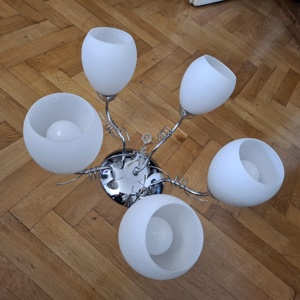 Lustra Mobexpert cu 5 becuri E27 crom