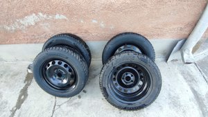 Anvelope iarna Hankook 205/55/16 +jante otel 4 buc.Golf ,Skoda