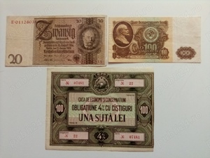  Bancnote Germania-Rusia 1929-1961,Obligatiuni C.E.C.1955-1964, Monede Straine 1976-1990