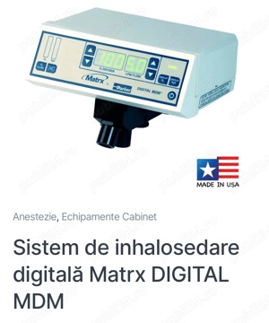AVANTAJOS-INHALOSEDARE Digital Matrix aproape NOUA pt Stomatologie 