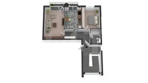 Ocazie! Apartament decomandat, 2 camere, 60 mp utili, Finisat - imagine 7