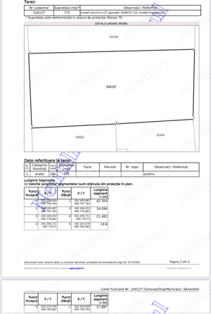 Teren intravilan,775 mp,vatra Sanandrei,utilitati,localizare ideala - imagine 3
