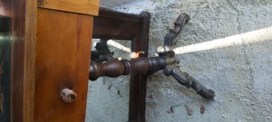 Masa cu sertar antica vintage retro - imagine 2