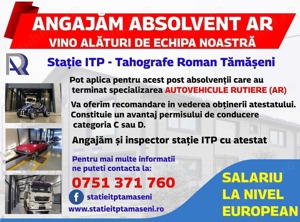 Angajăm inspector ITP   absolvent AR