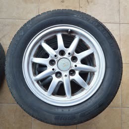Roti cu jante din aliaj si cauciucuri de vara(aproape noi), 205/60 R15 - imagine 2