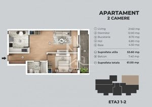 Apartament 2 camere soseaua Giurgiului. - imagine 2