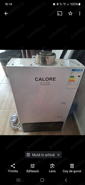 Instant ppe gaz 22kw 11 litri minut