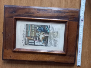 Tablou vechi "Căpitanul", de Rudolph Weigel. 