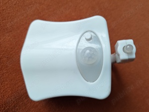 Lumina de noapte pentru toaleta cu senzor de miscare, LED, 8 culori, alb, 6.8x7.1x1.7cm - imagine 2