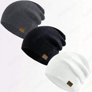 Caciula fes copii dama barbati unisex culori diferite Căciuli Tricotate de Culoare Solidă Elastice,  - imagine 4