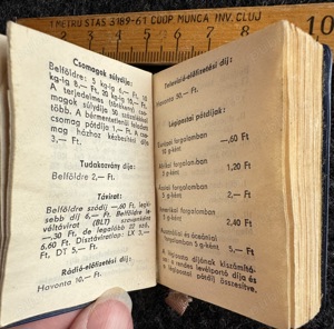 Mini agendă goală din 1970