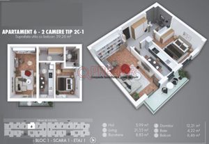 Apartament 2 Camere -Metrou Berceni - imagine 3