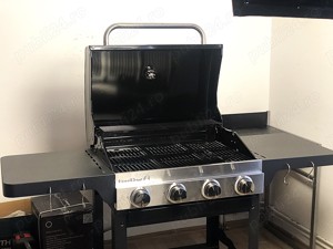 Gratar pe Gaz GoodHome Tippah 4, otel emailat, 7,2 kW!