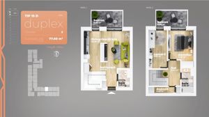 Duplex 3 camere | Piata Sudului | Bloc Finalizat