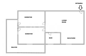 Apartament 65 mp 3 camere decomandate etaj 2 mobilat balcon Selimbar - imagine 9