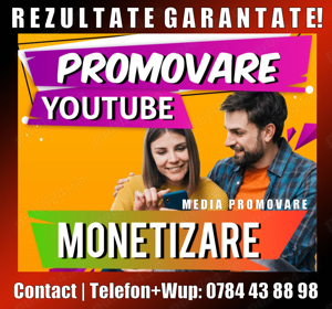 PROMOVARE YOUTUBE, Monetizare, Rezultate garantate