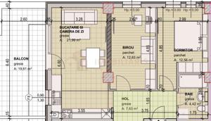 Apartament 3 camere si terasa bloc nou - imagine 2