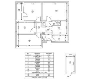 Apartament 4 camere cu Centrala, boxa, 2 bai in 1 Decembrie, Scoala 116 - imagine 8