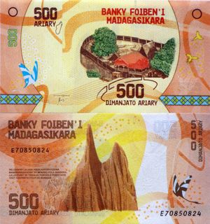  Lot 11 bancnote MADAGASCAR unc