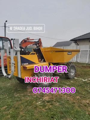Inchiriat miniexcavator, bobcat, dumper Oradea - imagine 2