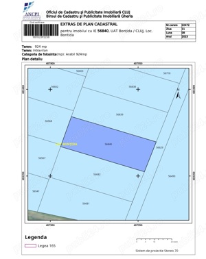 Teren de vânzare 1061 mp Bonțida cu CF - imagine 3