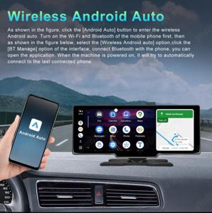 Sistem navigatie auto PODOFO, camera de bord (fata-spate) 1080p, 10.26 inch, 64GB ROM, 4GB RAM, Blue - imagine 4