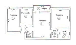 Apartament cu 3 camere etaj intermediar zona Tipografilor - imagine 14