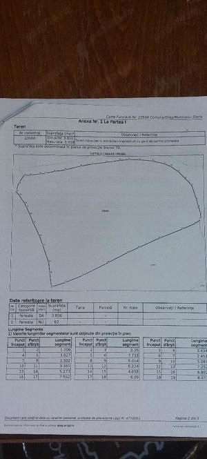 Teren intravilan cadastrat Slanic Prahova, 3900 m2, la strada - imagine 2