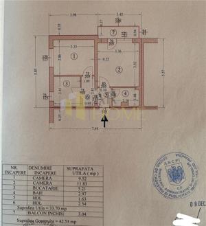 Apartament 2 camere, decomandat, centrala termic, zona Vest, Ploiesti - imagine 13