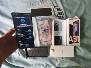 Pachet Complet: Telefon Samsung Galaxy A31 +2 Huse +5 Folii+Incarcator - imagine 2