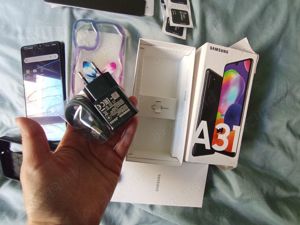 Pachet Complet: Telefon Samsung Galaxy A31 +2 Huse +5 Folii+Incarcator - imagine 3