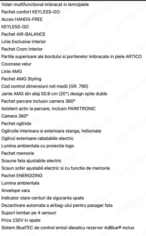 Mercedes-Benz GLE 300d,AIRMATIC,245cp,4MATIC,AMG line,Pano,Burmeister,LED Multibeam   - imagine 7