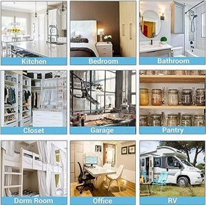 Set 10 agatatori autoadezive, Inox PVC, Transparent - imagine 2