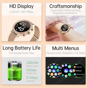 Smartwatch Lige pentru femei I70, Notificari Apeluri Sms Social Media + o curea NOU - imagine 2