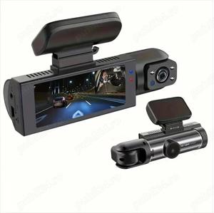 Camera de bord auto 2 in 1, filmare frontala si interioara, Full HD 1080P, detectarea miscarii, Wire