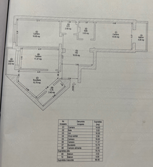 Apartament 3 camere zona centrala 80mp utili, direct proprietar 0 comision, model deosebit + boxa - imagine 3