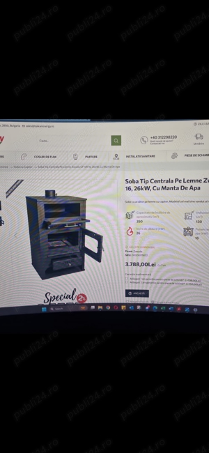 Soba tip centrala.termosemineu in garantie