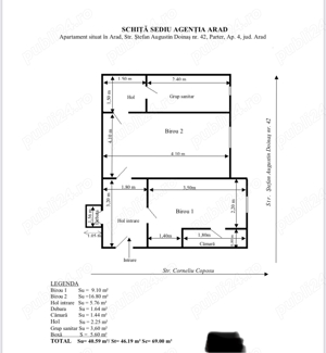 Parter Ap. 1 camera Central Arad CF1