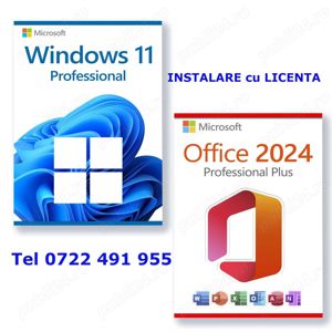 Instalare WINDOWS 11*10 Imprimanta OFFICE 2024 la domiciliul clientului