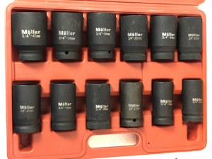 Trusa Chei Tubulare Impact 3 4, 12 Piese. - imagine 4